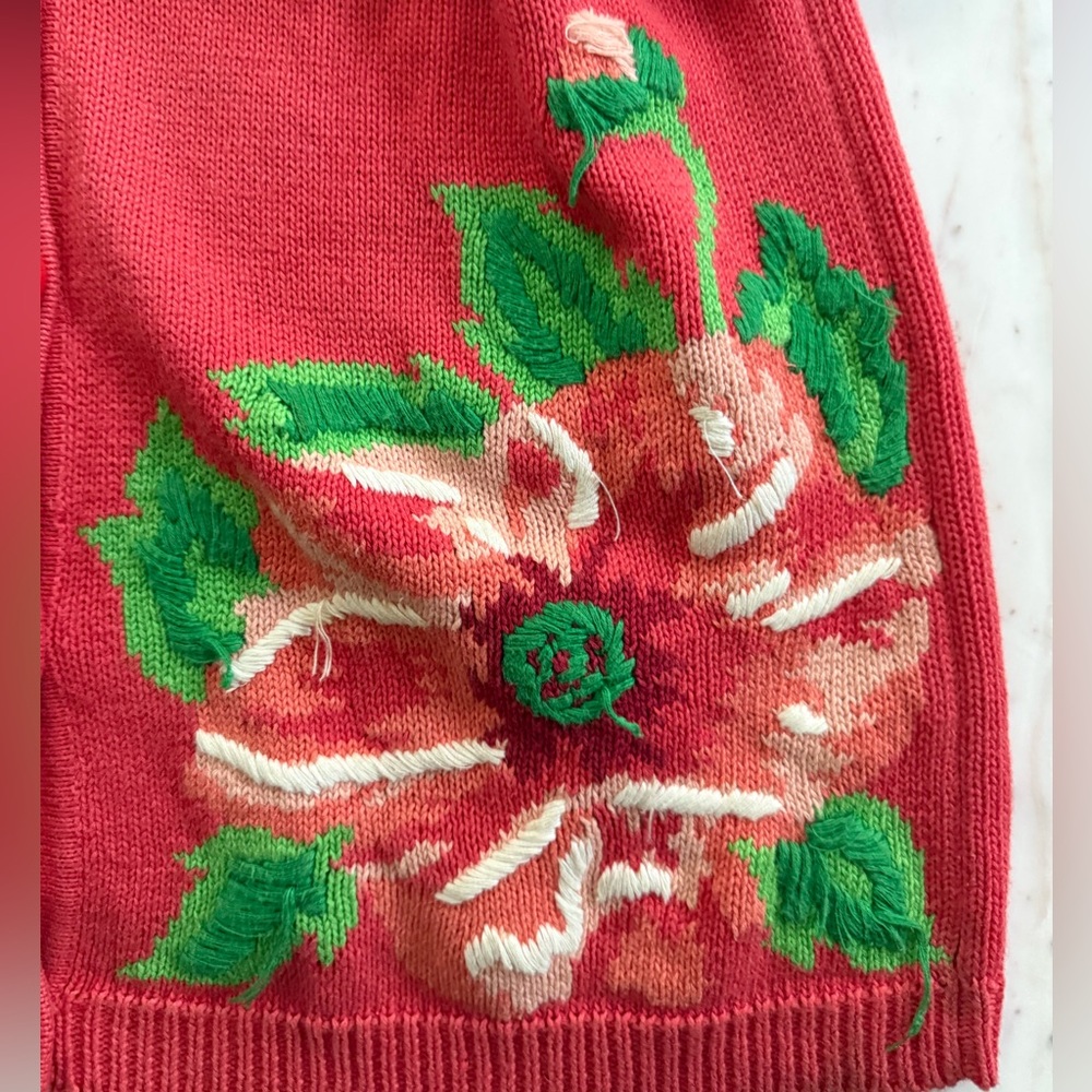 Vintage 1990s Embroidered Cardigan - L - Picture 5 of 15